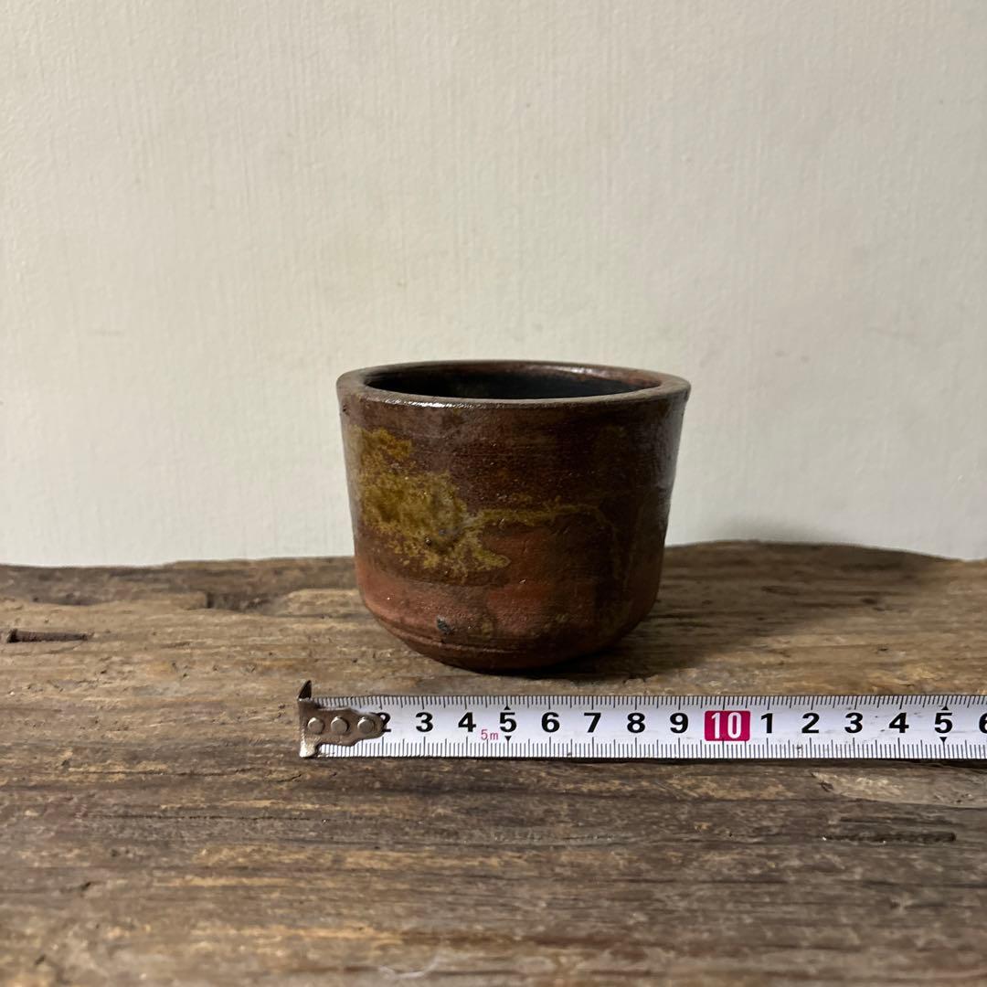 雰囲気のある古い九州民窯　古高取　火入れ　古道具　古唐津　花入検:白洲正子　李朝