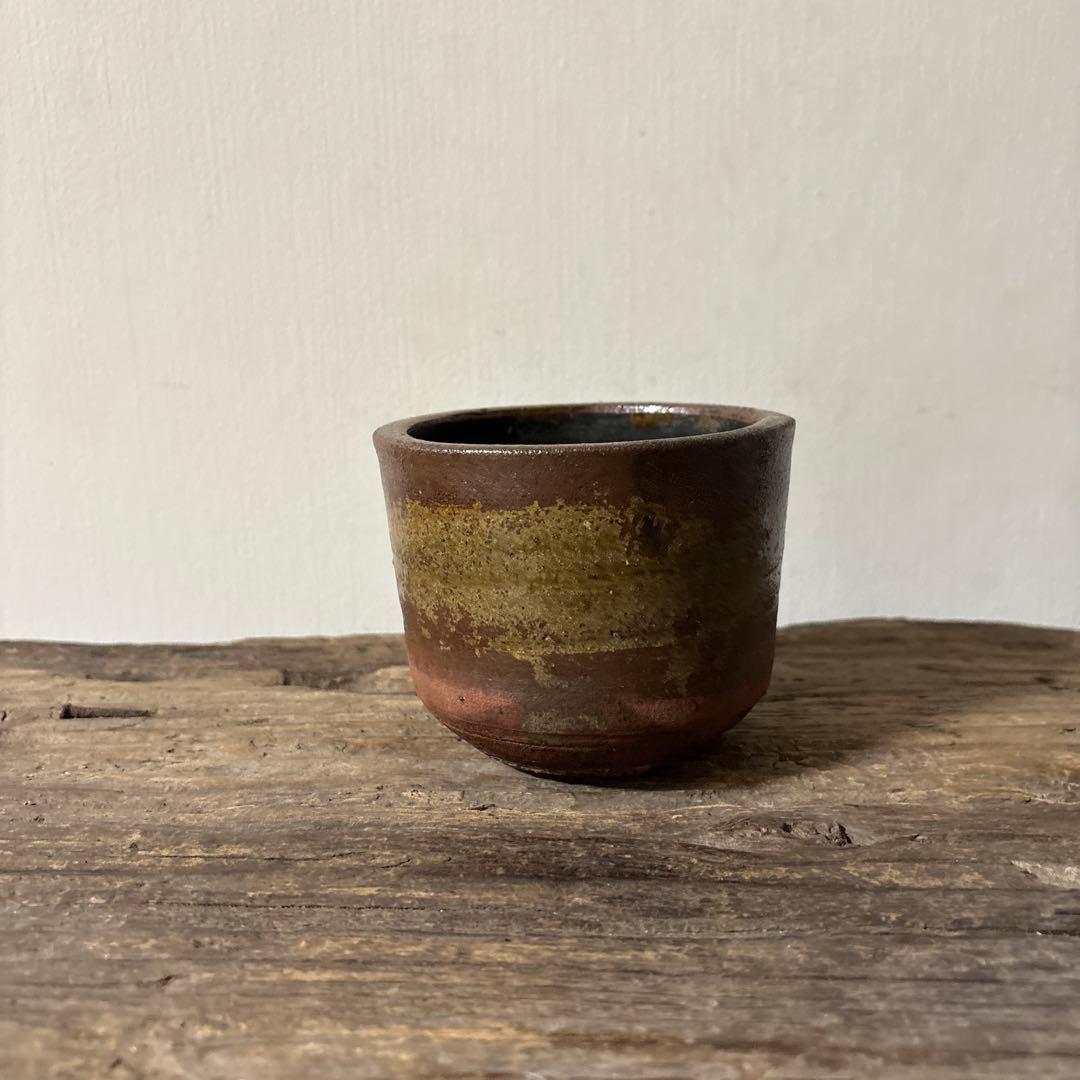 雰囲気のある古い九州民窯　古高取　火入れ　古道具　古唐津　花入検:白洲正子　李朝