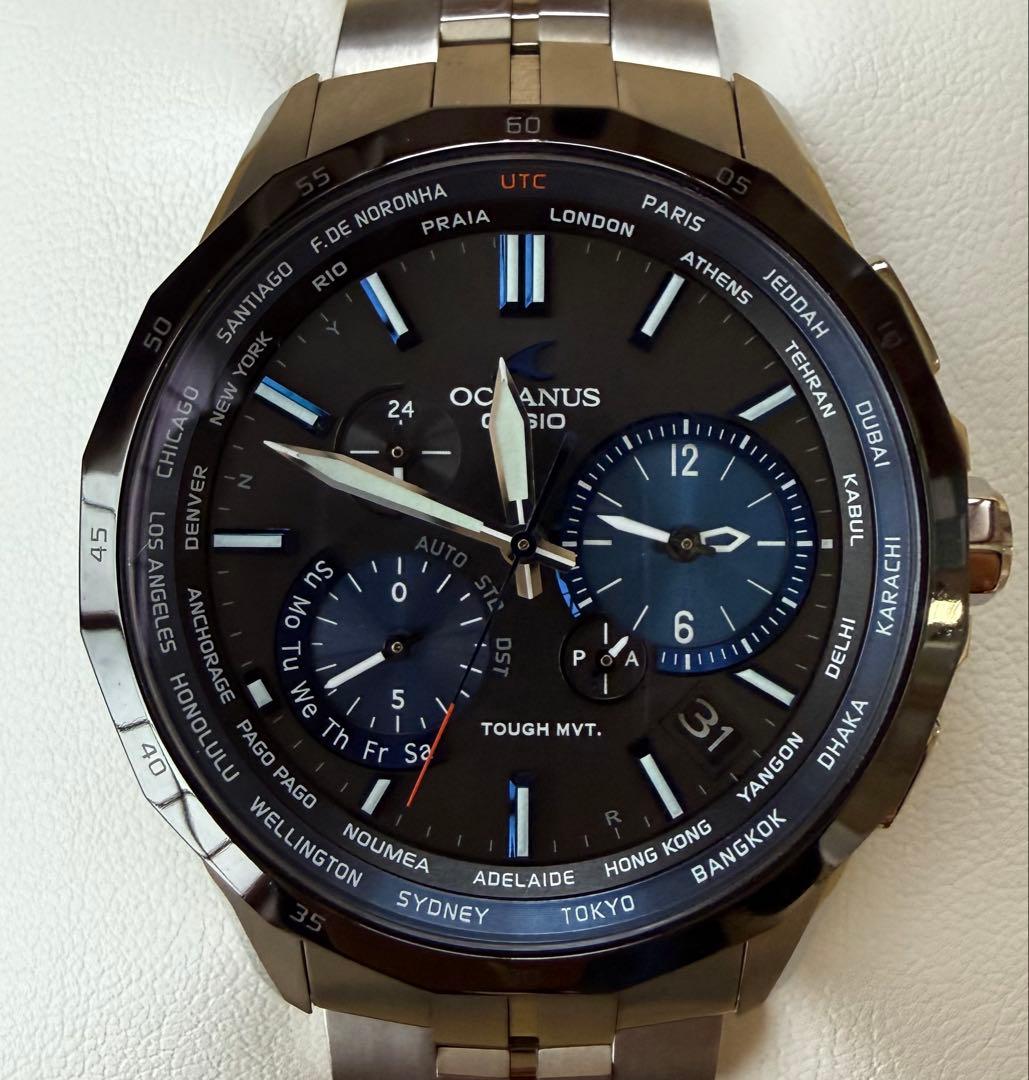 OCW-S2400E-1AJF 新品バックル中留交換済 箱 取説 予備コマ付属