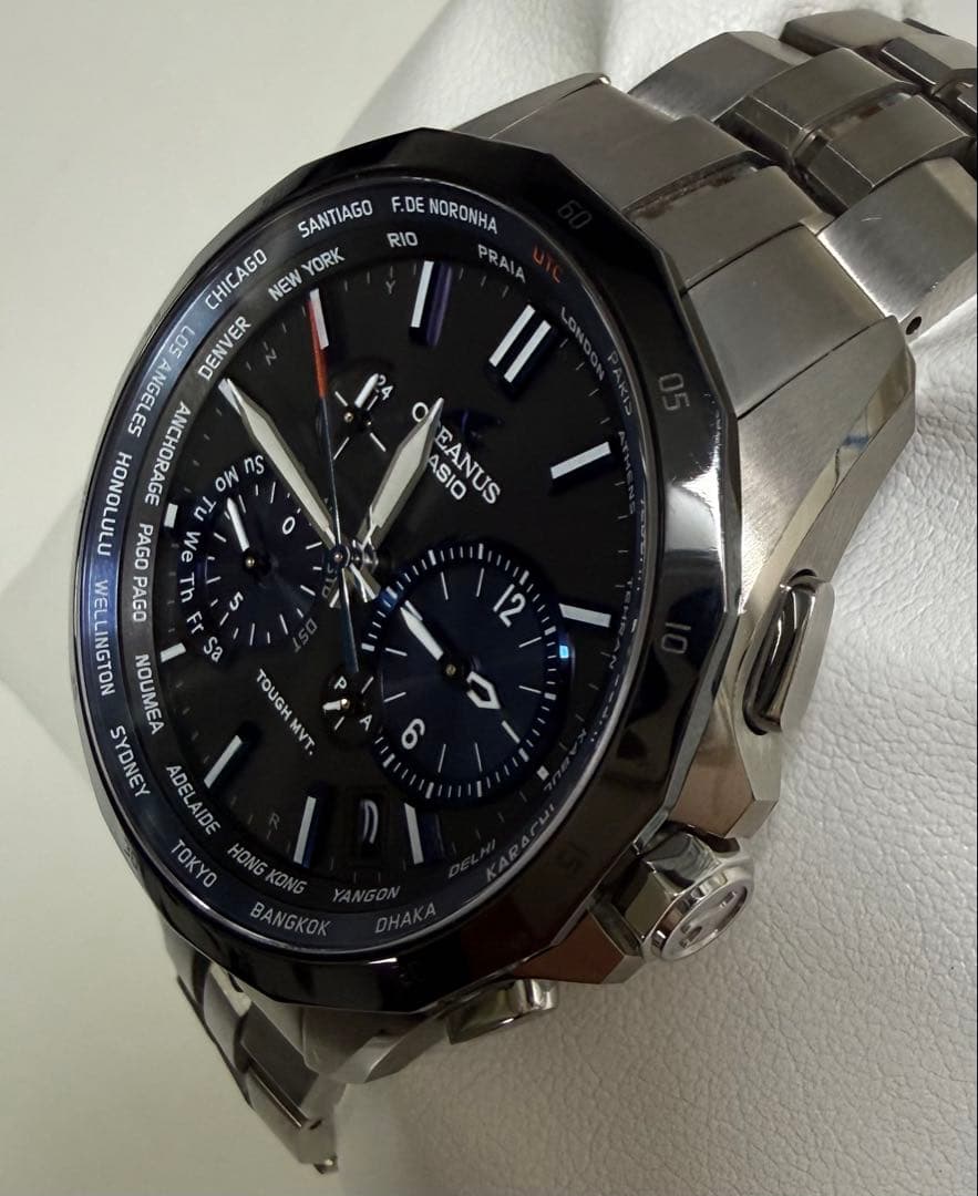 OCW-S2400E-1AJF 新品バックル中留交換済 箱 取説 予備コマ付属