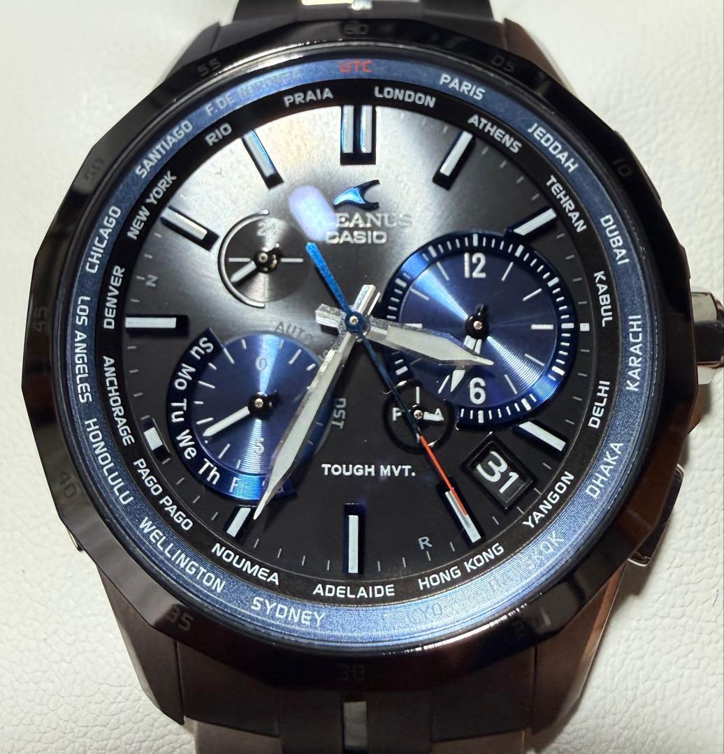 OCW-S2400E-1AJF 新品バックル中留交換済 箱 取説 予備コマ付属