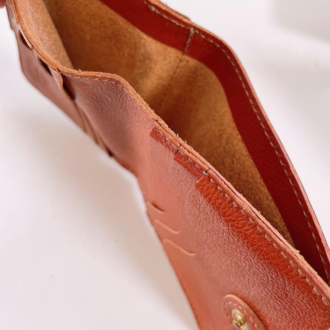 C*a様 イルビゾンテ ブラウンレザー二つ折り財布