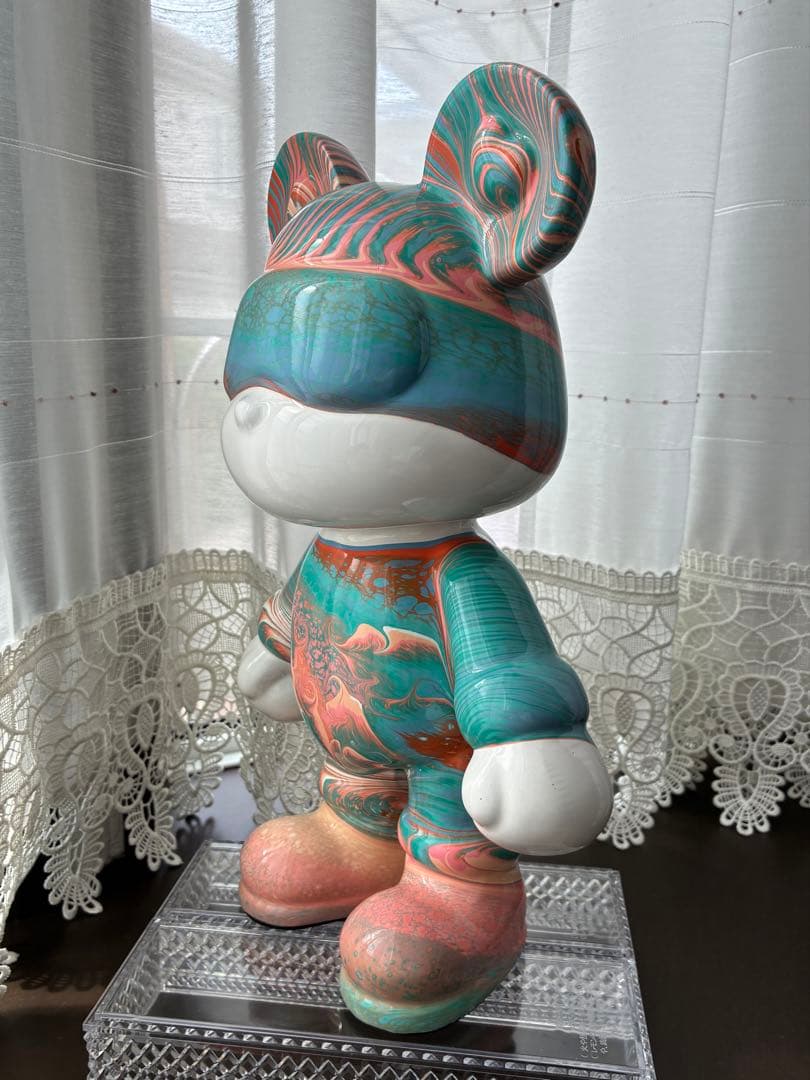 ベアアート 垂らすアート 33cm ベアオブジェ アクリル樹脂 インテリア置物