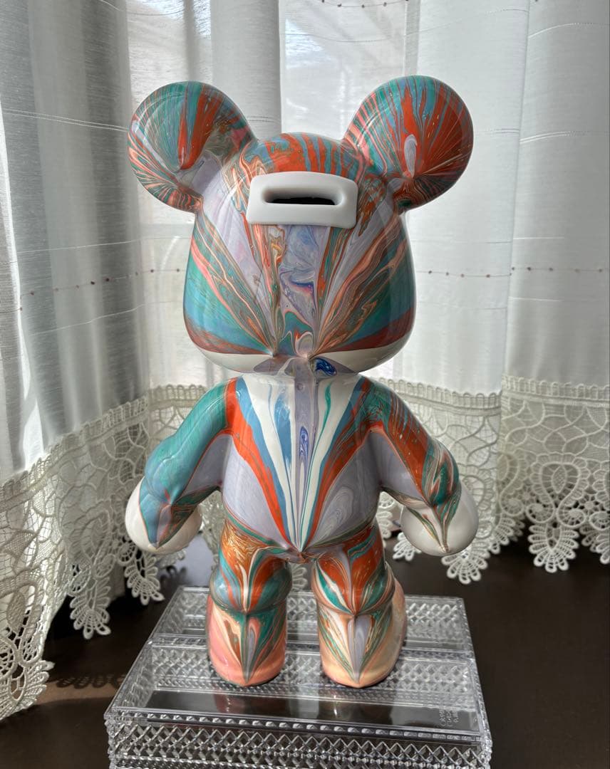 ベアアート 垂らすアート 33cm ベアオブジェ アクリル樹脂 インテリア置物