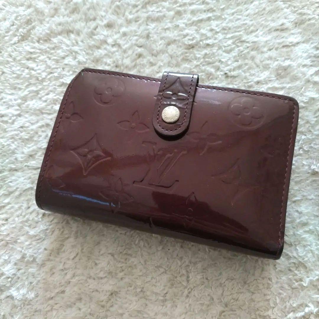 Louis Vuitton　ヴェルニ　ワインレッド　がま口