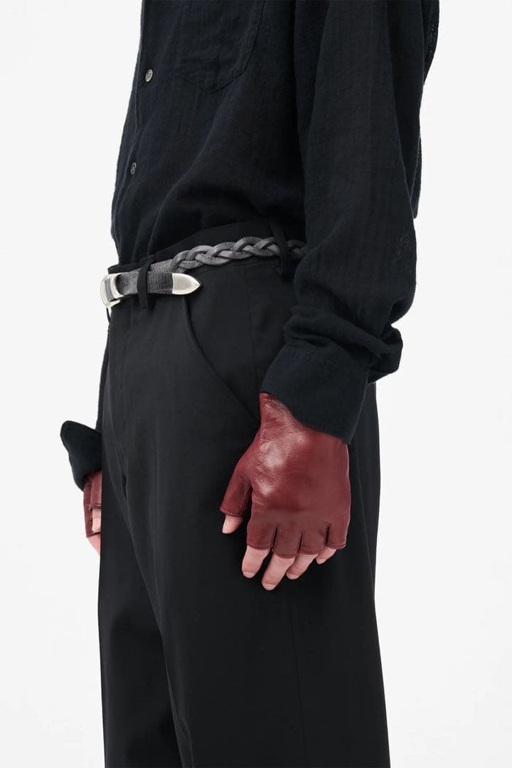 小物 OURLEGACY BIKER GLOVE Currant Red Nappa