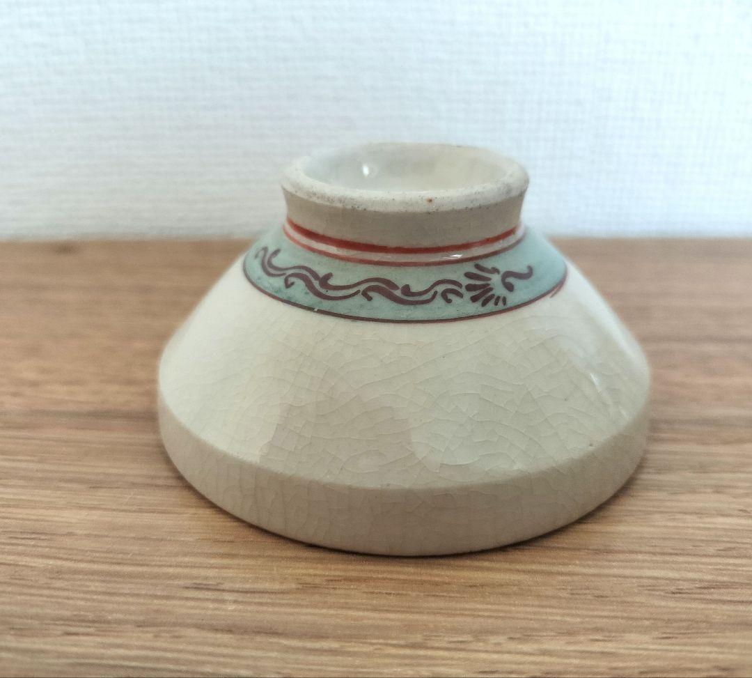 お値下げしました、九谷焼　月に鶯　盃