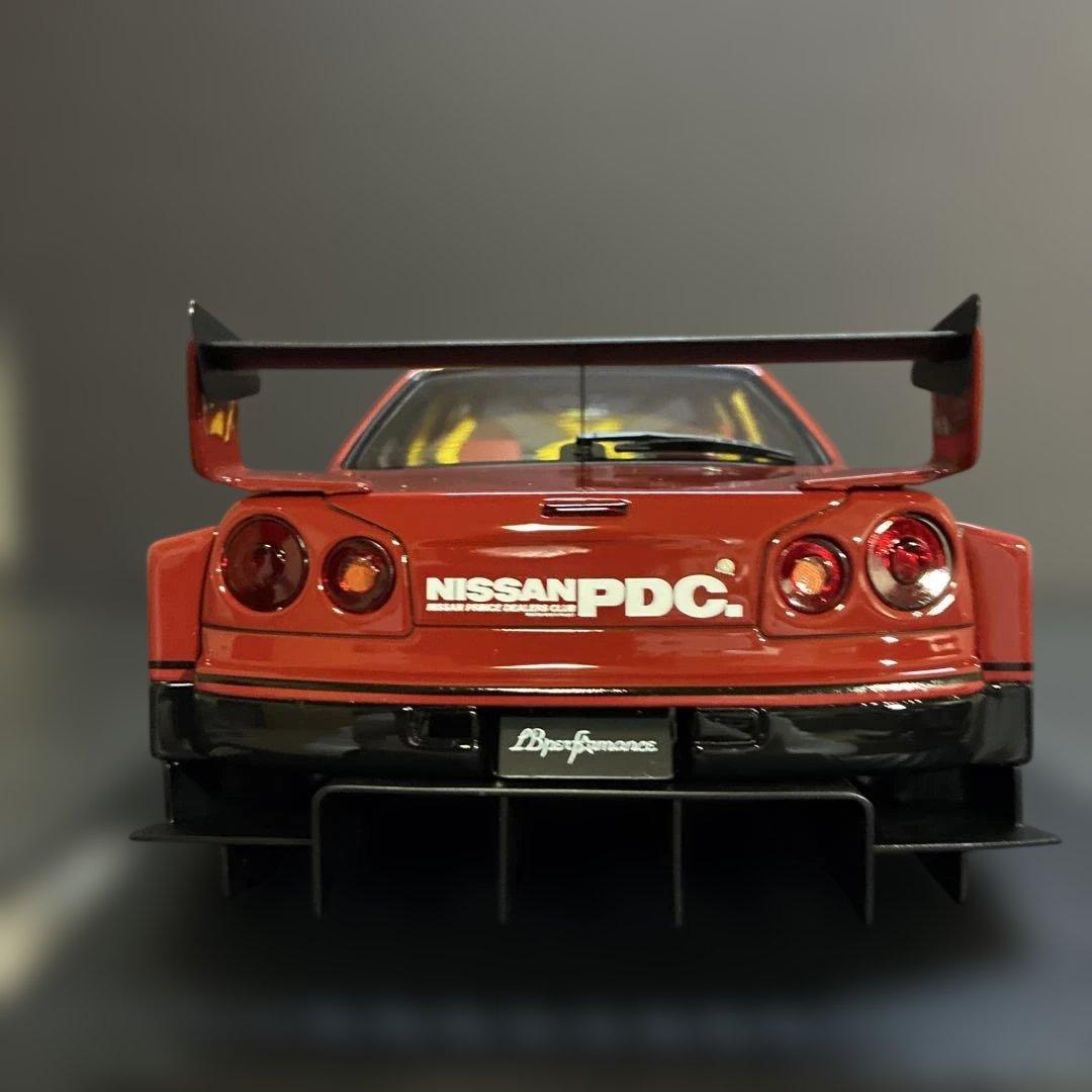 032 LBWK LB-ER34 スーパーシルエット 1/18スケール ミニカー