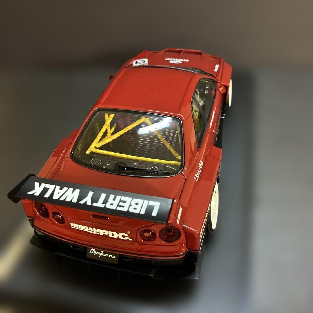 032 LBWK LB-ER34 スーパーシルエット 1/18スケール ミニカー