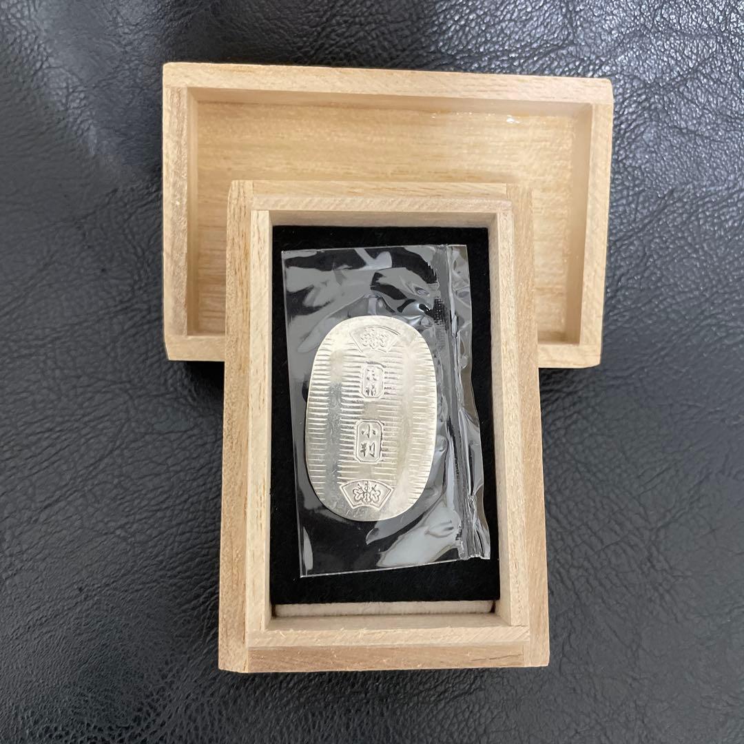 徳力純銀小判5グラム桐箱付き