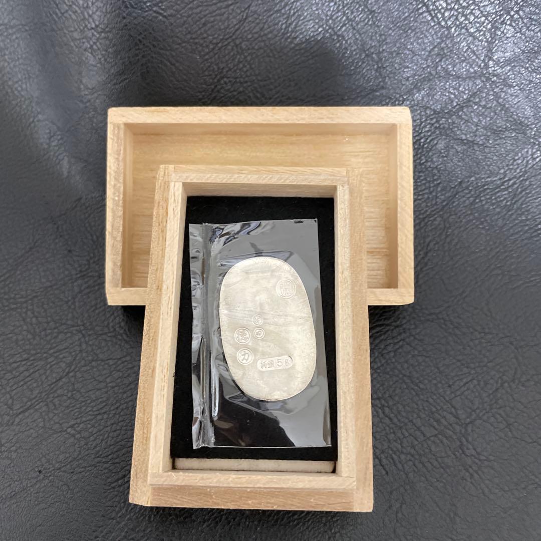 徳力純銀小判5グラム桐箱付き