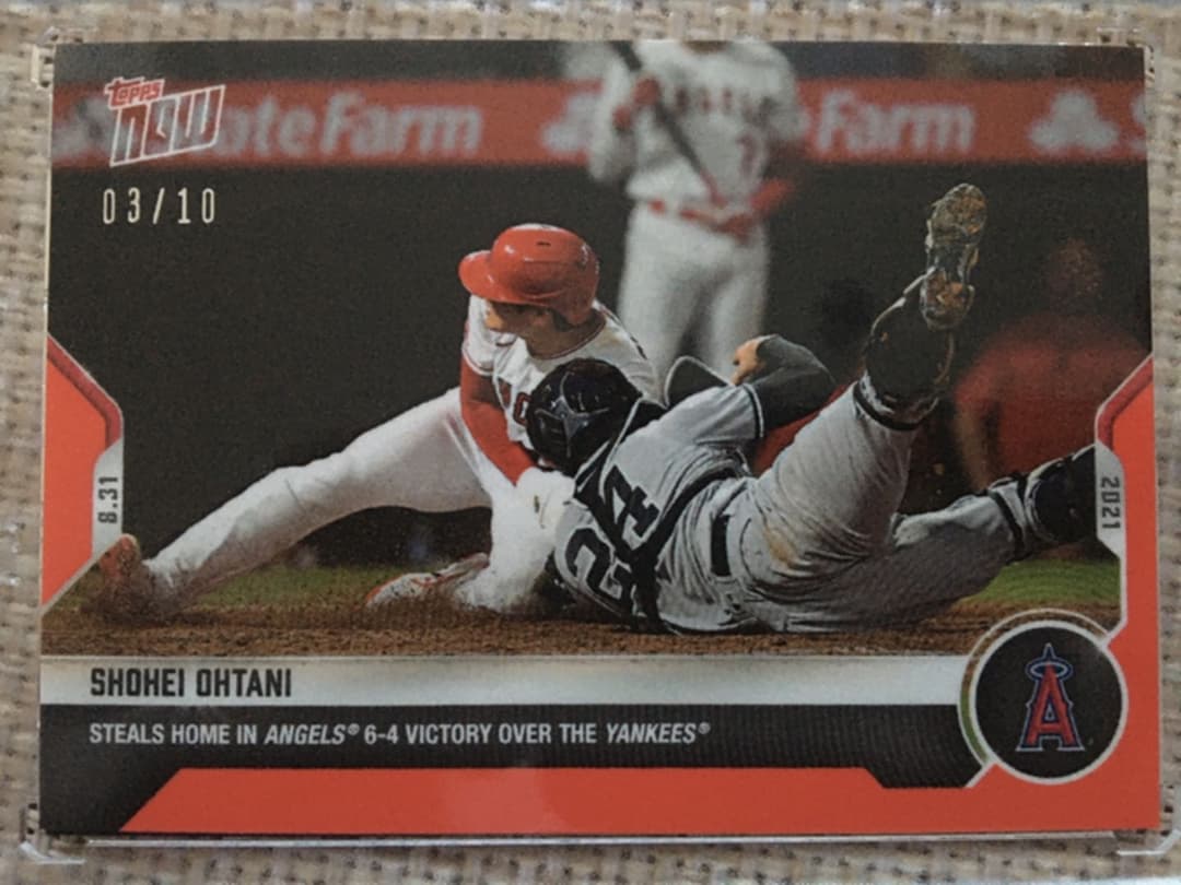 大谷翔平2021 MLB TOPPS #739  限定10枚RED foil