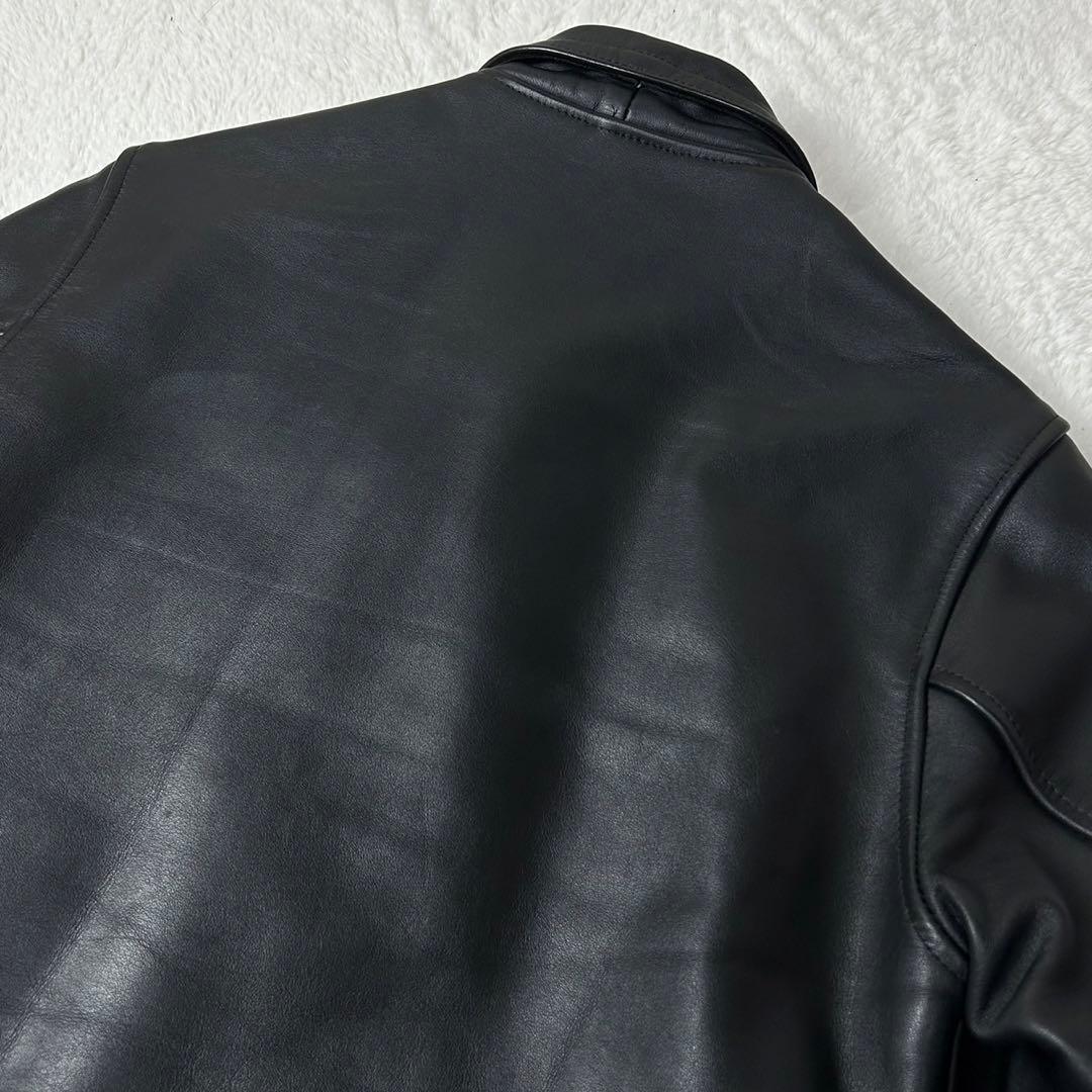 美品 666 ライダースジャケット ステアハイド キルティング シングル