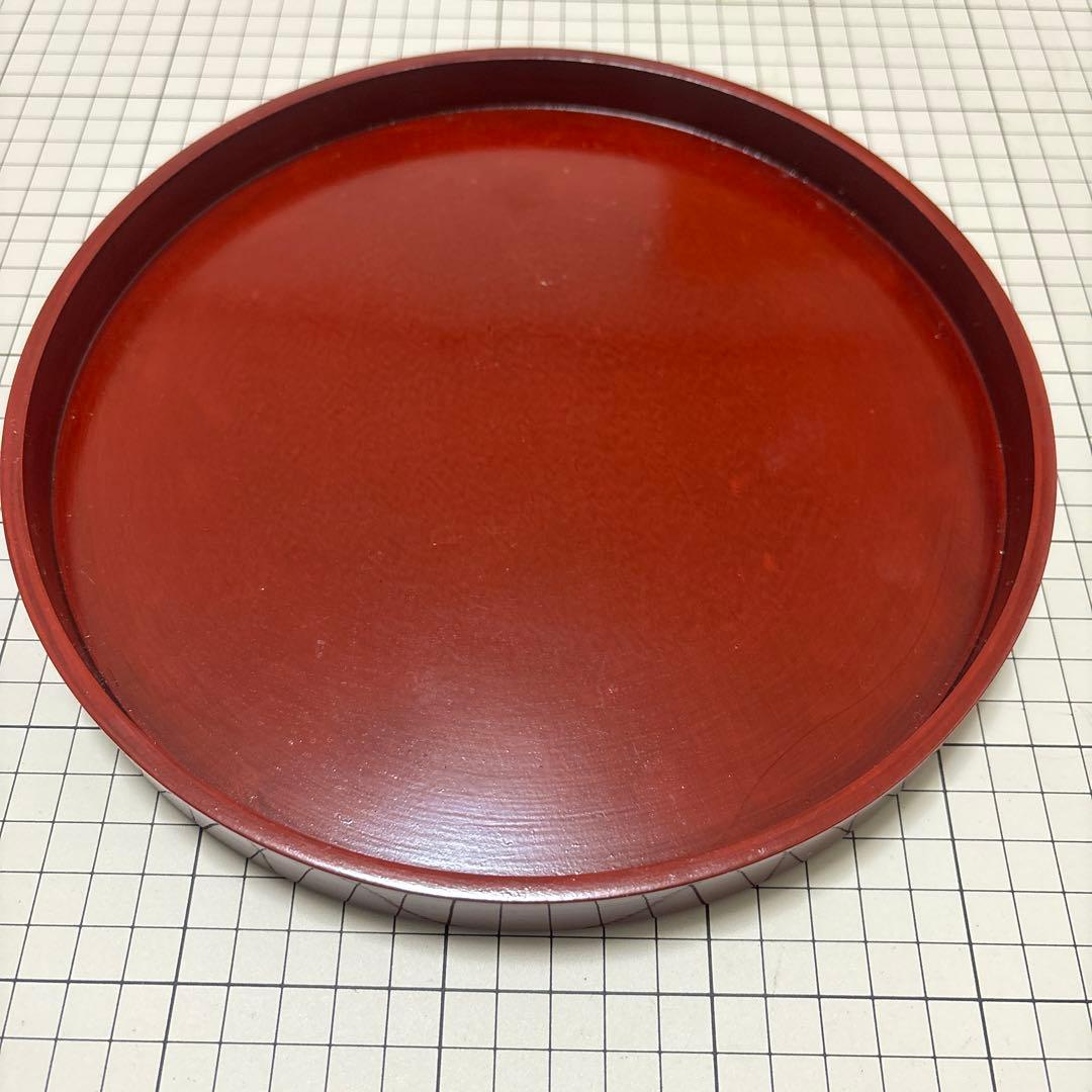 讃岐後藤盆　赤漆器盆