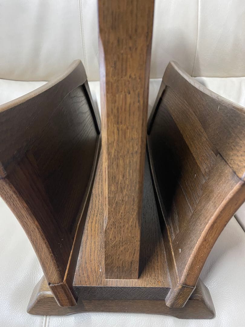 木製二段マガジンラック