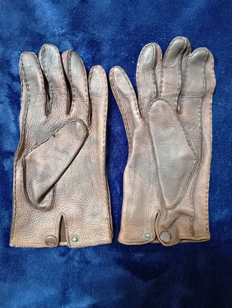 COMME des GARÇONS HOMMEレザー手袋 ブラウン