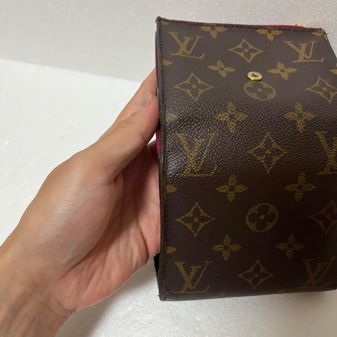 ルイヴィトン　モノグラム　財布　フューシャ　アリアンヌ　M62036