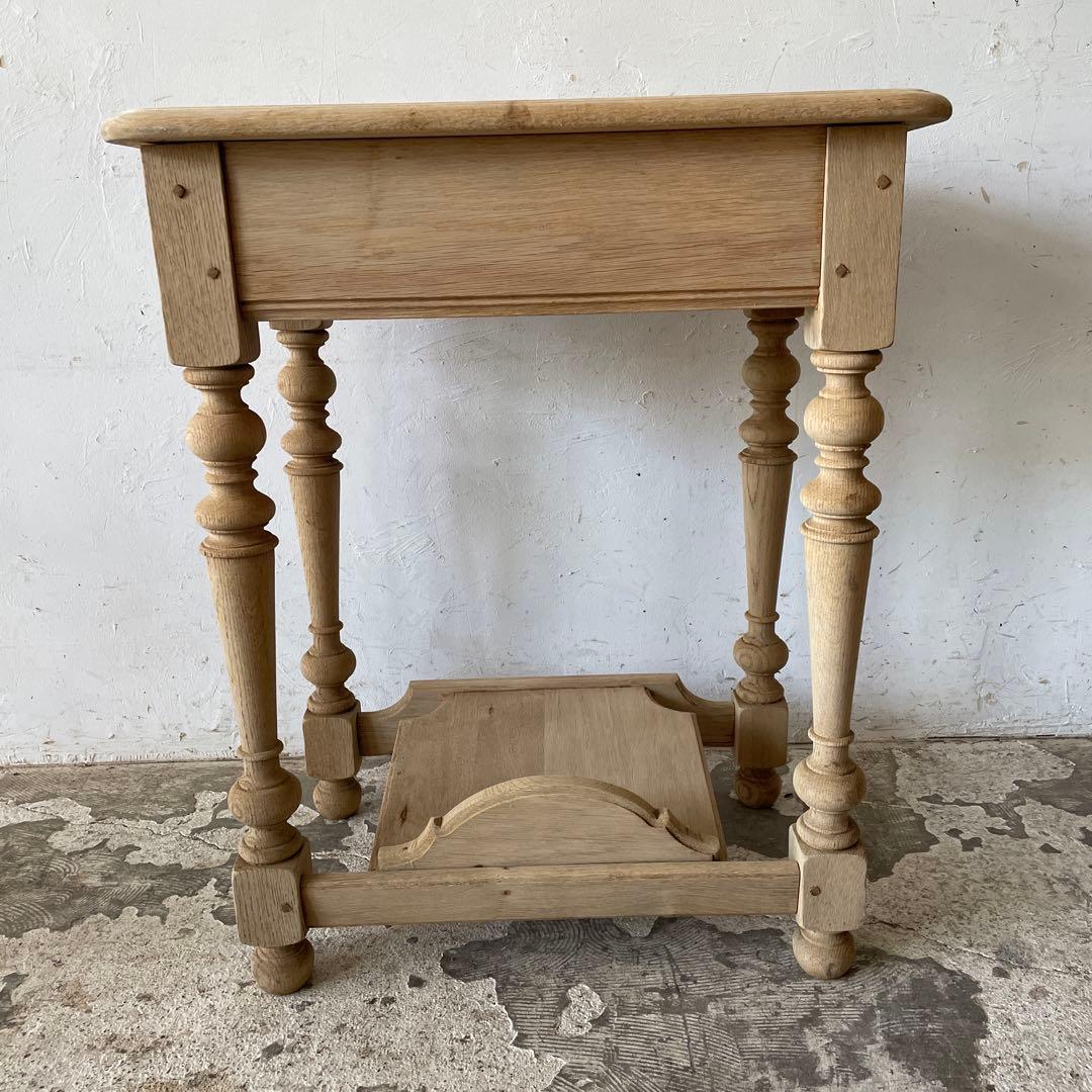 ビンテージ ドロワーサイドテーブル ドロワーハイテーブル　化粧台　剥離