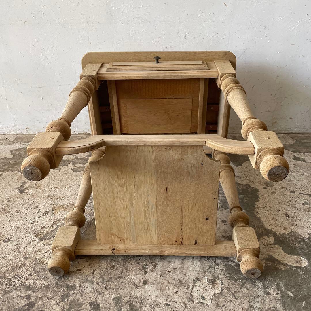 ビンテージ ドロワーサイドテーブル ドロワーハイテーブル　化粧台　剥離