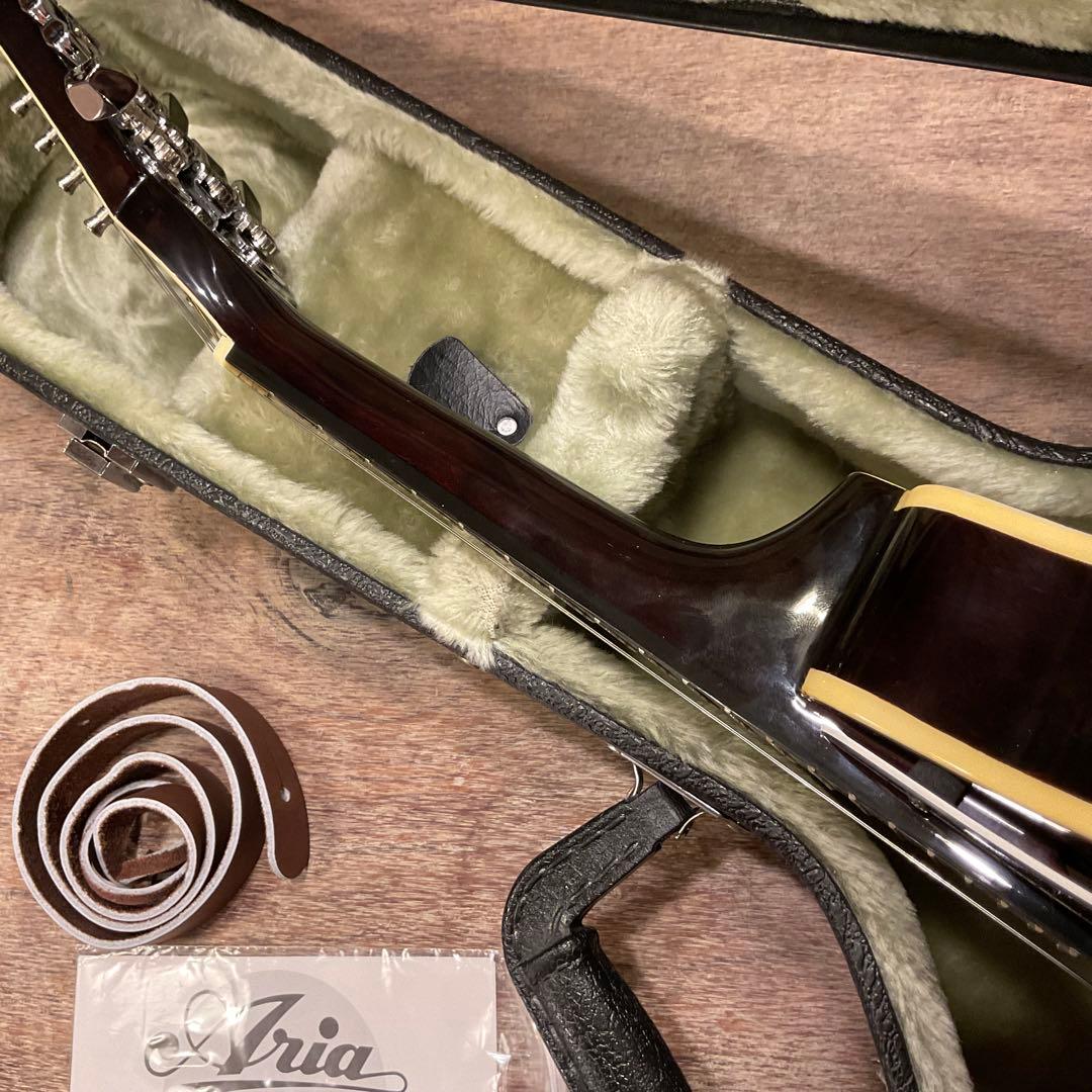 極美品！Aria アリア AM200 フラット マンドリン ハードケース付き