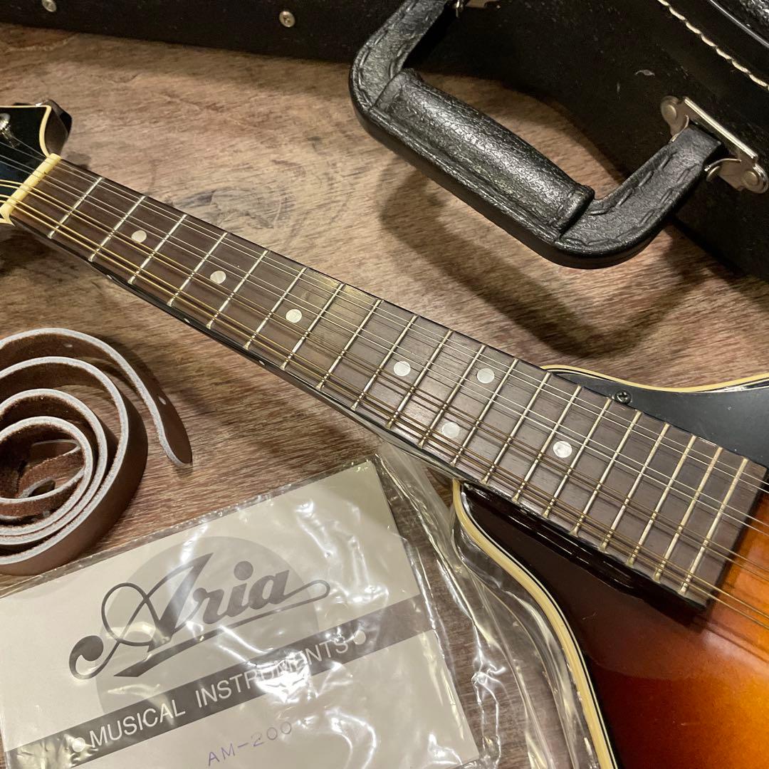 極美品！Aria アリア AM200 フラット マンドリン ハードケース付き