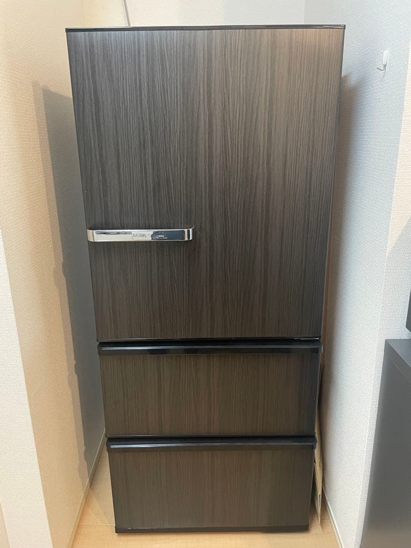 【美品】AQUA 23年 木目調 冷蔵庫 自動製氷 272ℓ AQR-SV27N