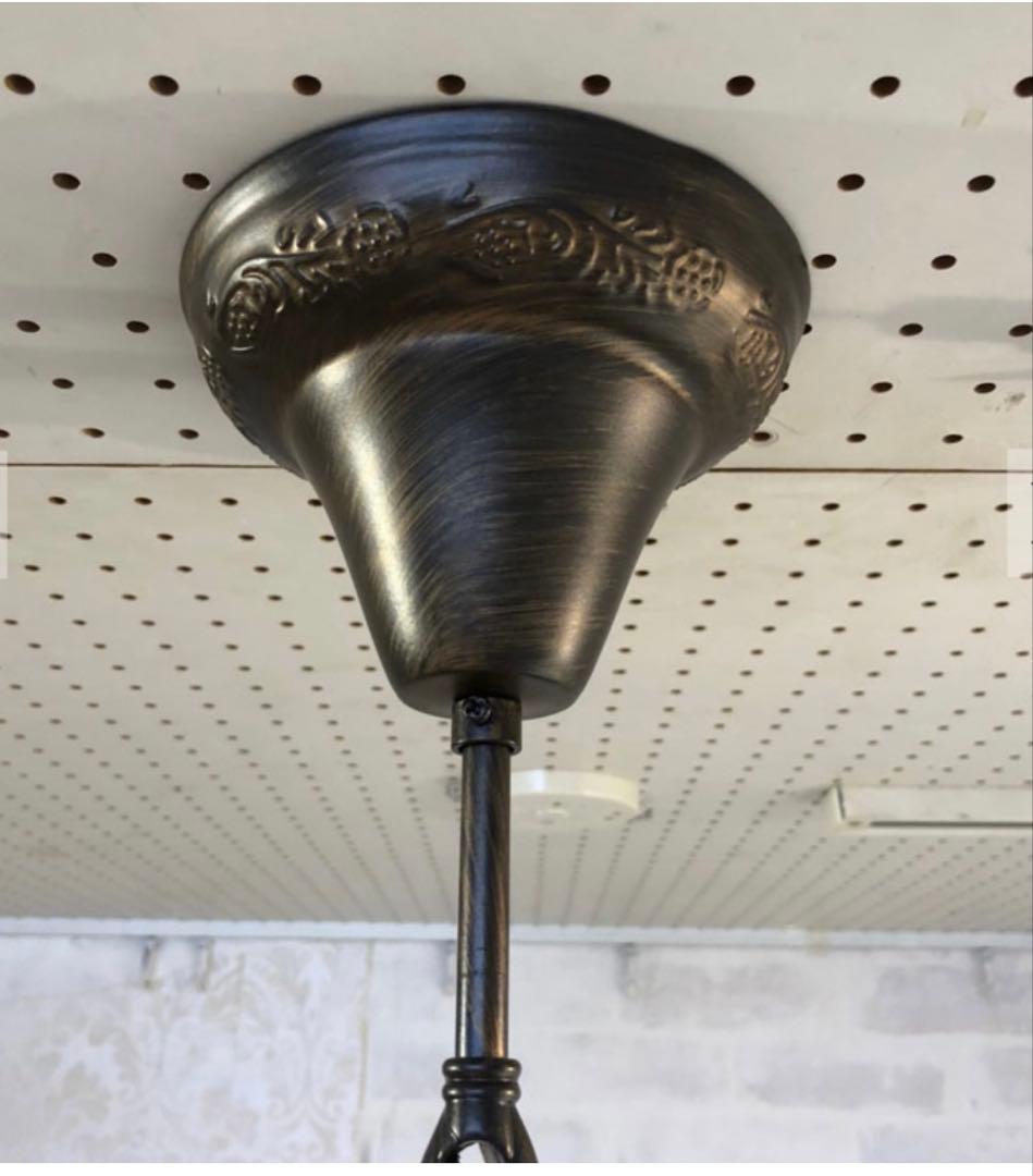 アンティーク調　クリスタルペンダントライト 2個セット