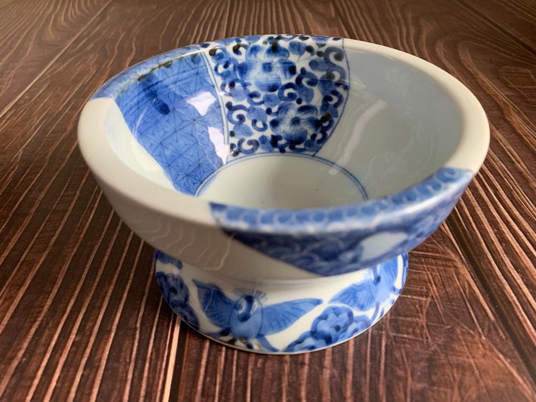 ✨SALE✨染付中鉢３種　幕末～明治期　レトロ　アンティーク　時代骨董