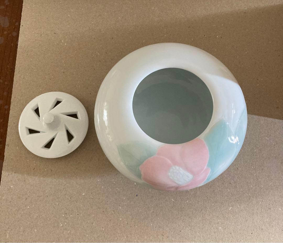 香炉 丸山輝悦作 『椿文香炉』 桐箱入り