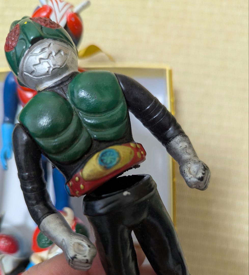 レトロソフビ　ポピー　ミニソフビ　仮面ライダー　4体セット