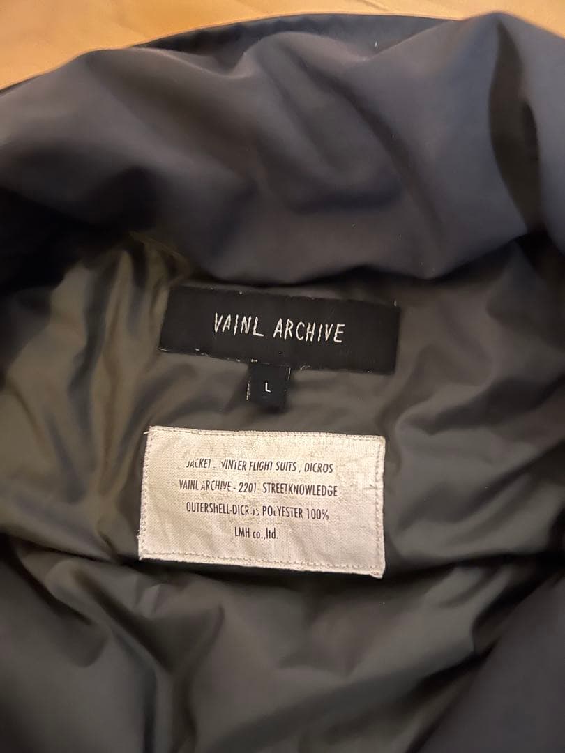 VAINL ARCHIVE DICROS ダウン ブルゾン sizeL