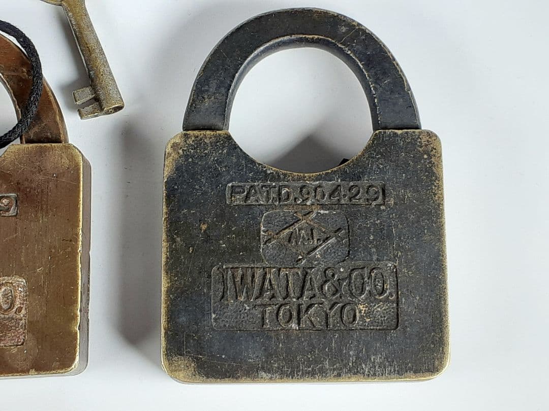 鉄道　錠前　3点　IWATA&CO.TOKYO 南京錠　岩田製　国鉄