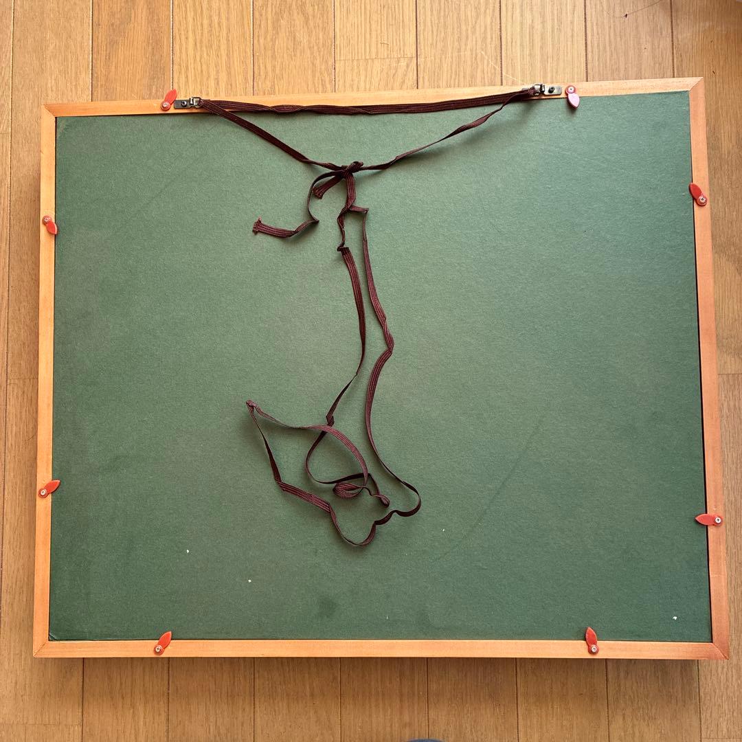 森林の風景　額縁入り