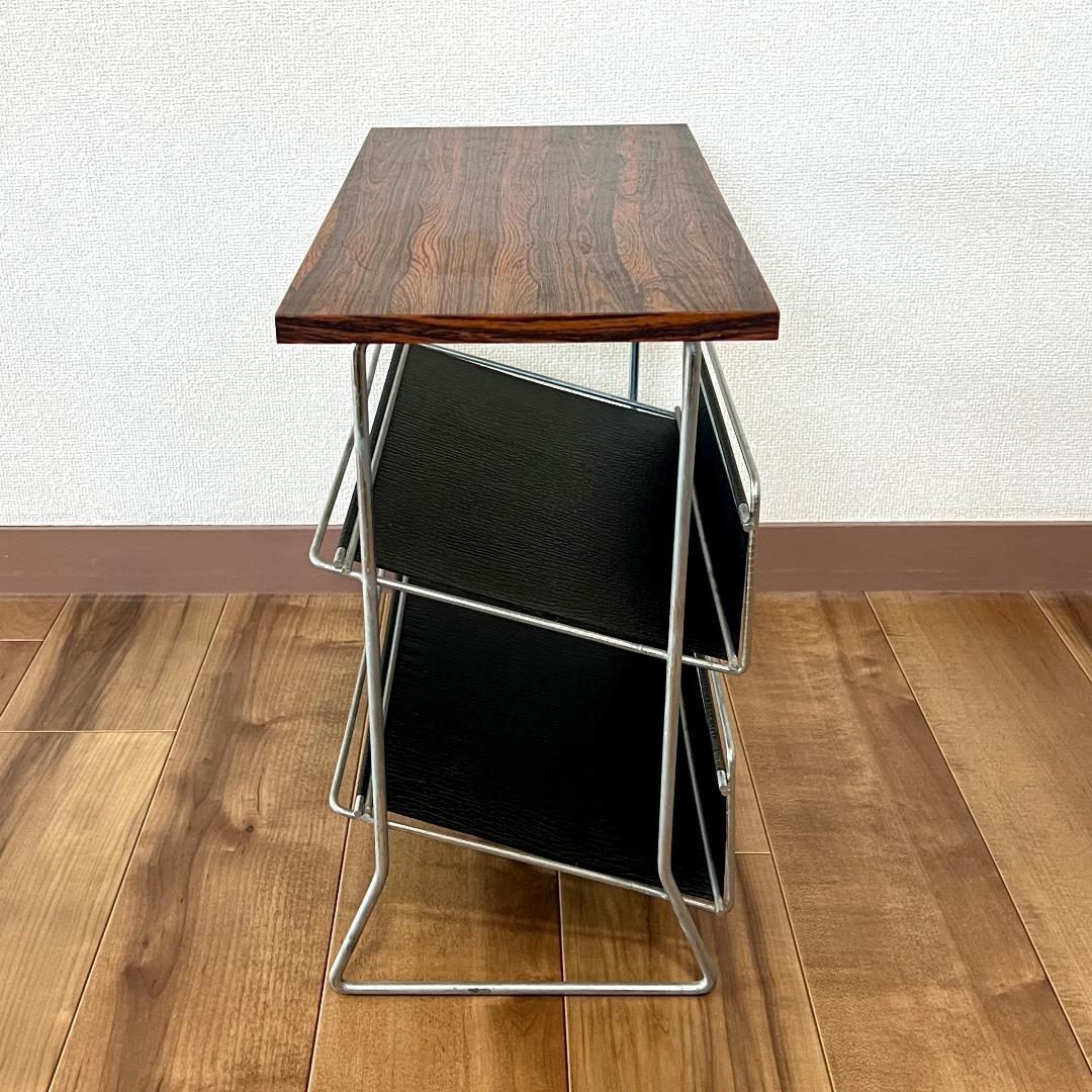 サイドテーブル 60年代 デンマーク製 ミッドセンチュリー マガジンラック