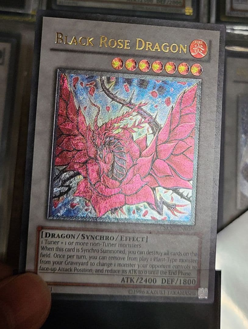 遊戯王　ブラック・ローズ・ドラゴン　英語　レリーフ　米版　他言語　アルティメット