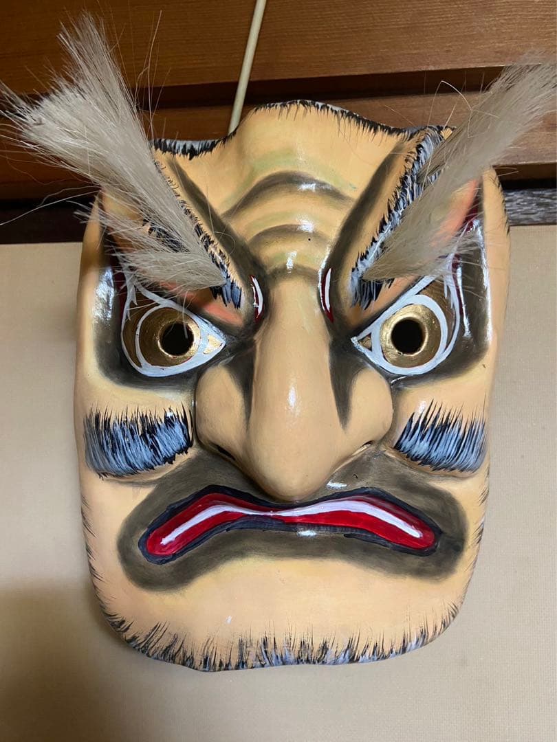 神楽面　手力男命　たぢからおのみこと　No.38