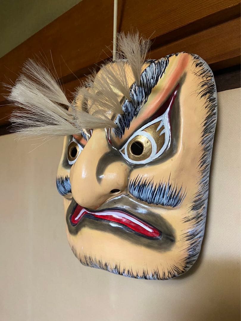 神楽面　手力男命　たぢからおのみこと　No.38