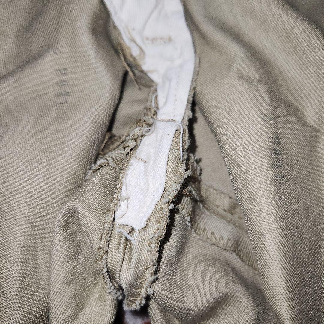 60s USミリタリー チノトラウザーズ ベージュ 38x31