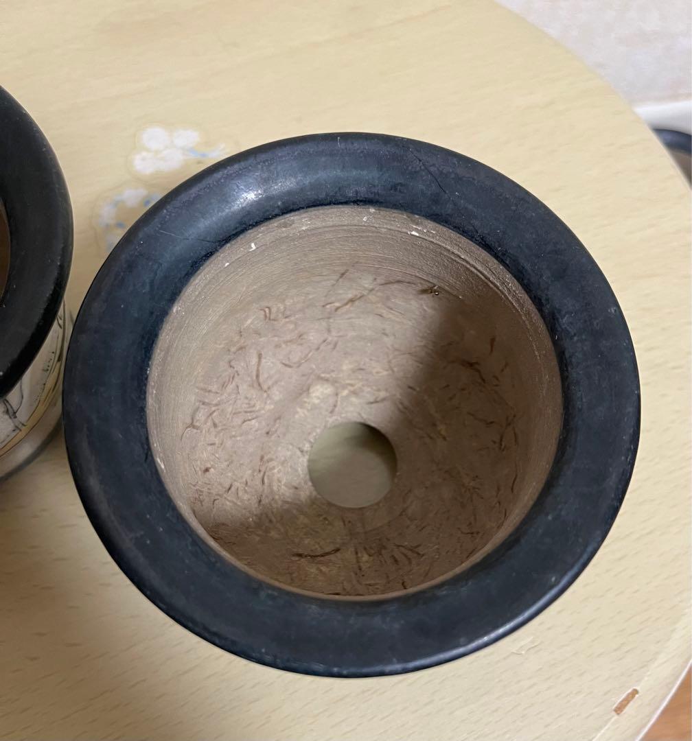 陶翠作　東海道五拾三次画　盆栽小鉢