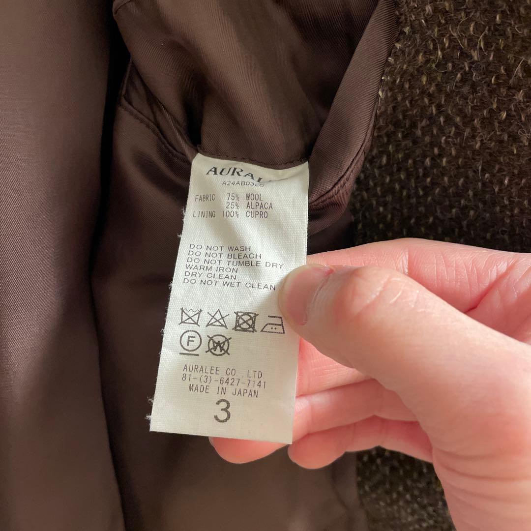 ジャケット・アウター LAMA SHETLAND WOOL TWEED ZIP BLOUSON 3