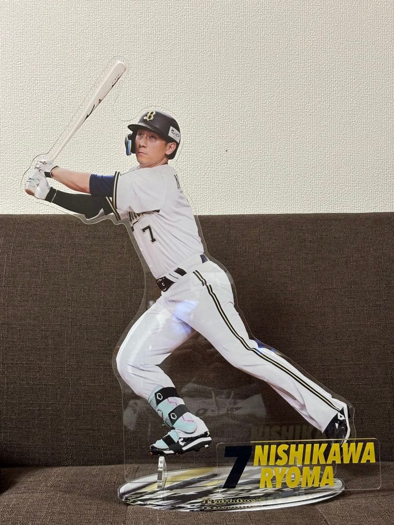オリックスバファローズ西川龍馬選手 ギガアクリルスタンド コロコロチャレンジA賞
