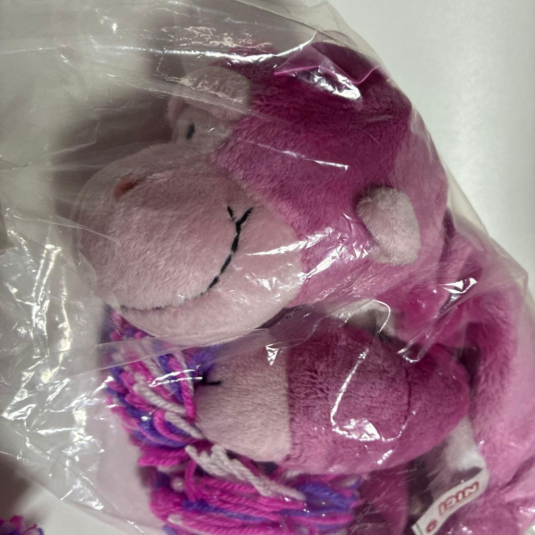 プラザ限定　NICI ニキ　フィギュアペンポーチ　チアリーダー　ピンクゴリラ