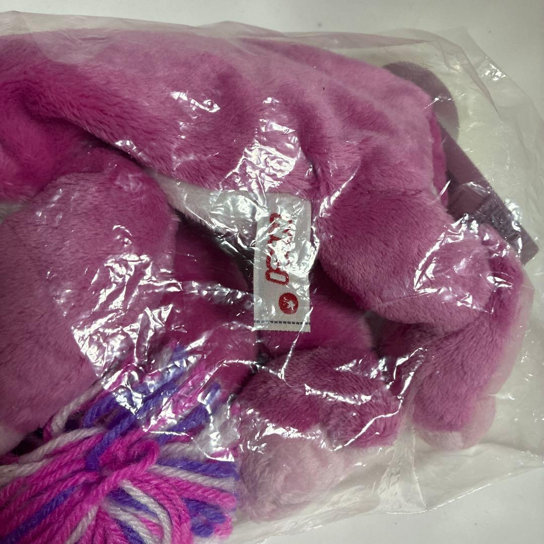 プラザ限定　NICI ニキ　フィギュアペンポーチ　チアリーダー　ピンクゴリラ