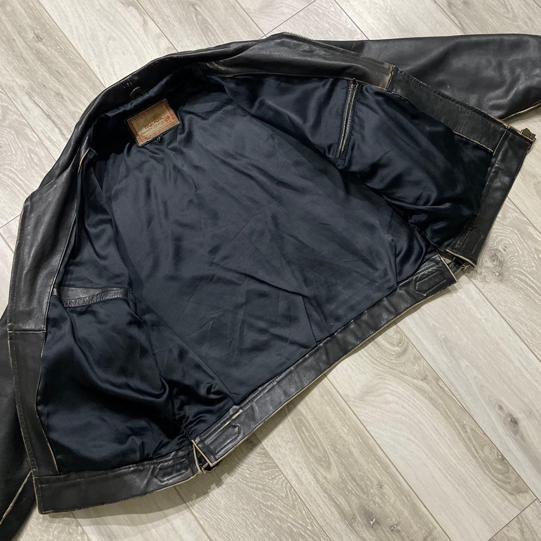 80s Lee TREVOR 2XL レザージャケット ライダースジャケット