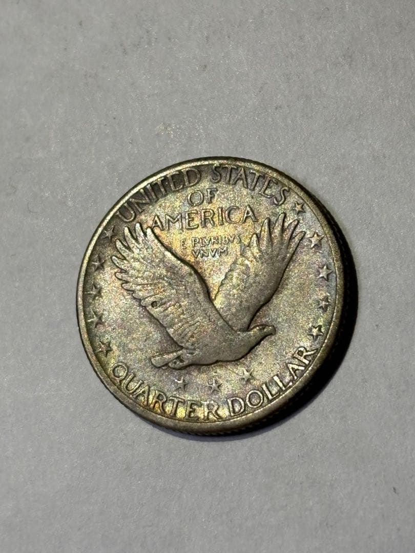 アメリカ　25セント銀貨　1924S 古銭　クォーターダラー　希少　レア