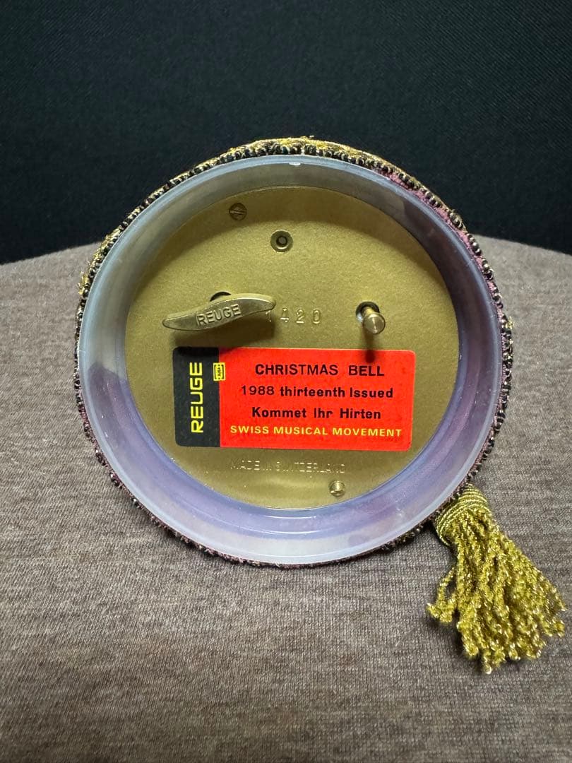 REUGE リュージュ　クリスマスコレクターズベル　1988年　スイス製