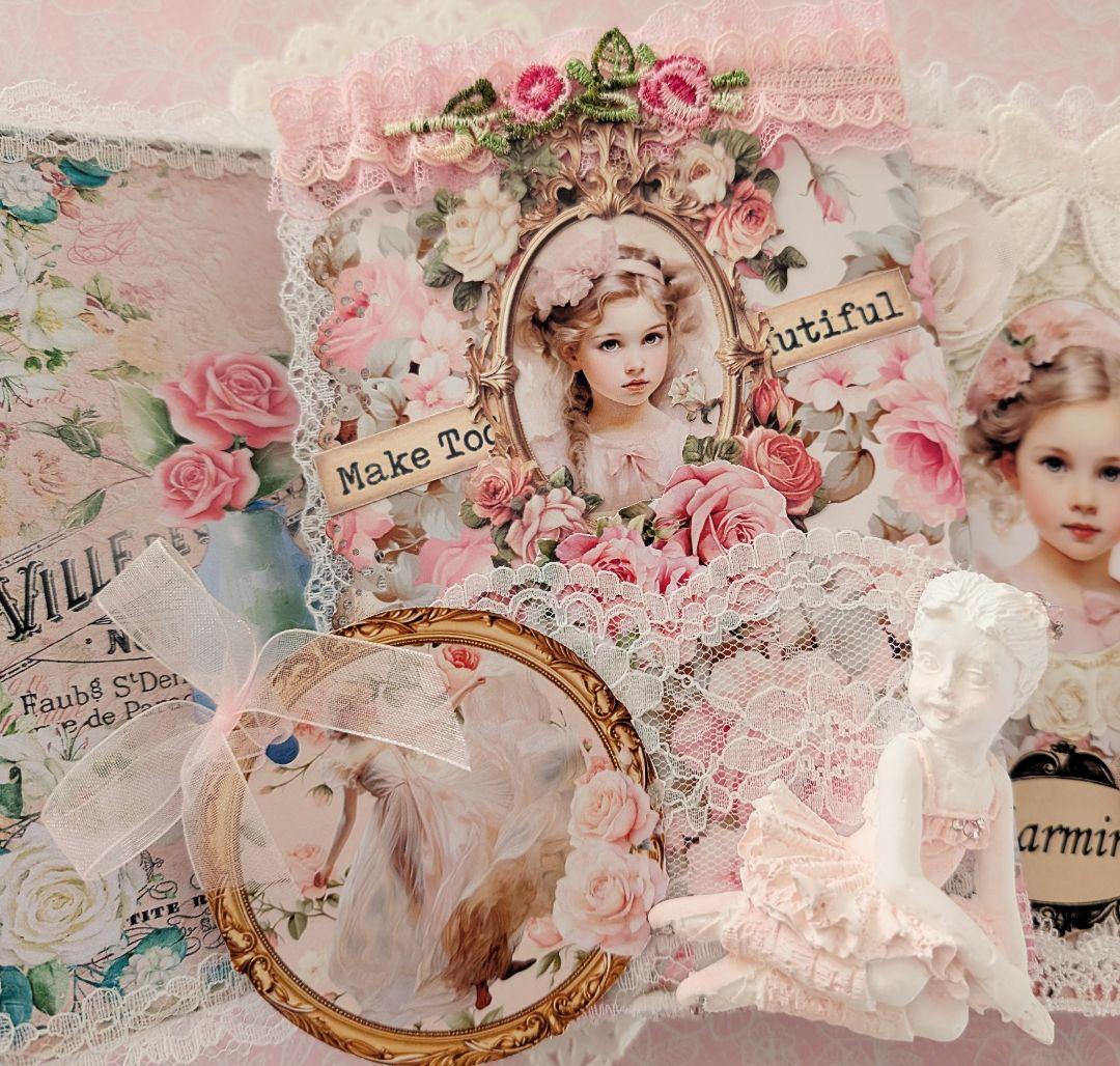 薔薇とレースのロマンチックスィートジャンクジャーナル*Charming*