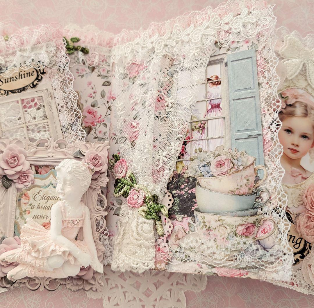 薔薇とレースのロマンチックスィートジャンクジャーナル*Charming*