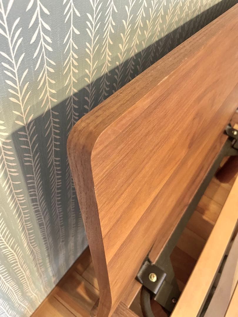 ち*。様 木製シングルベッドフレーム ウォールナット