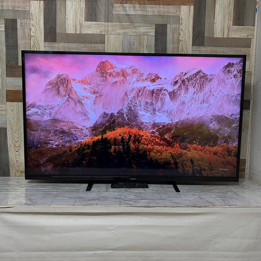 即日受渡❣️全国送料込マクスゼン55型4K液晶テレビWチューナーゲームモード搭載
